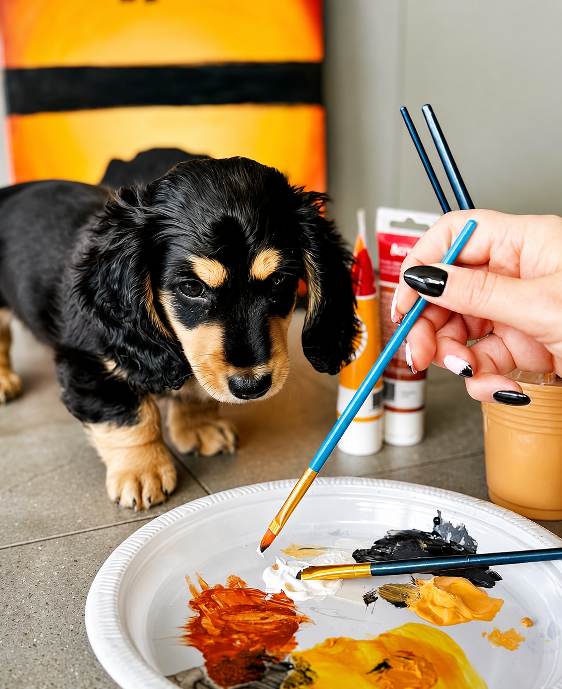 Atelier Puppy Painting Paris