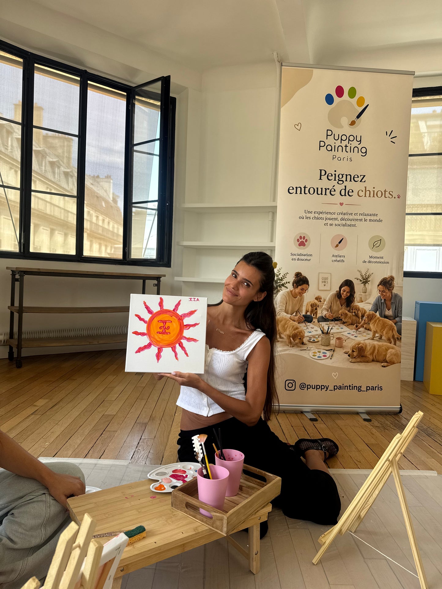 Atelier Puppy Painting Paris