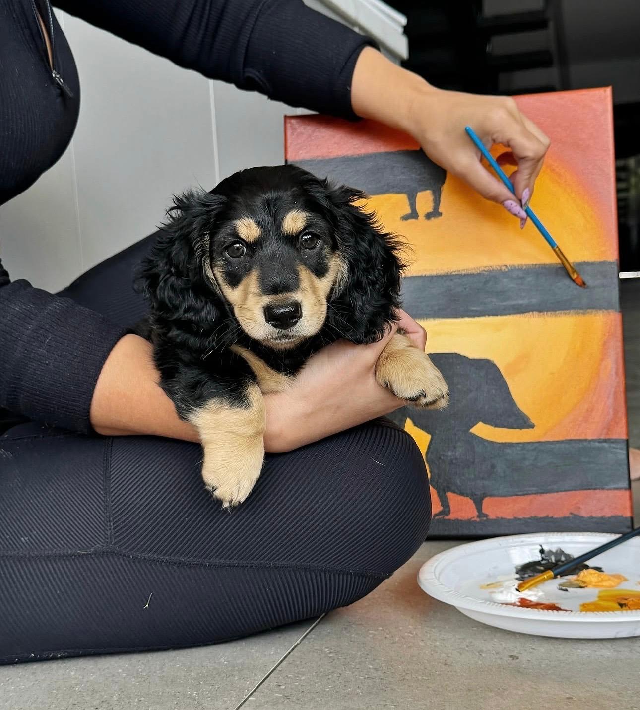 Atelier Puppy Painting Paris